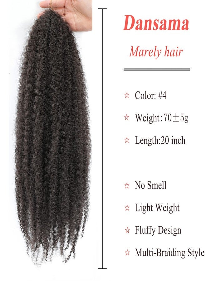Dansama Marley Hair 20 Inch Twist for Faux Locs & Twists Braiding - Synthetic Hair Extensions (Pack of 3, #4) - Image 2